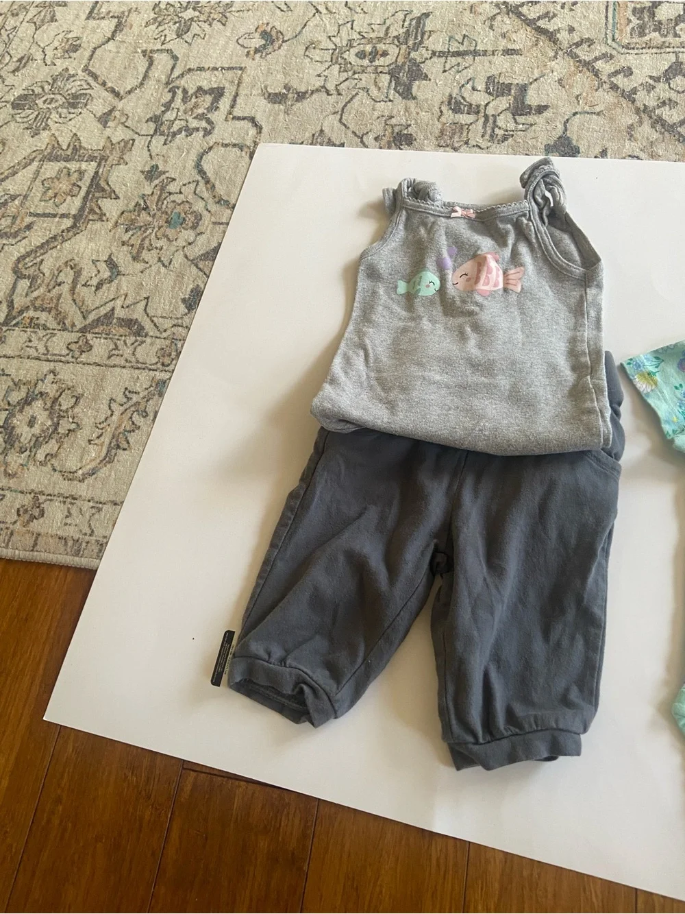 Bundle of Carter's Girls’ 3 Top’s and 3 bottoms that makes 3 complete outfits